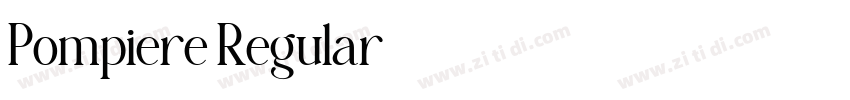 Pompiere Regular字体转换 Pompiere Regular字体转换